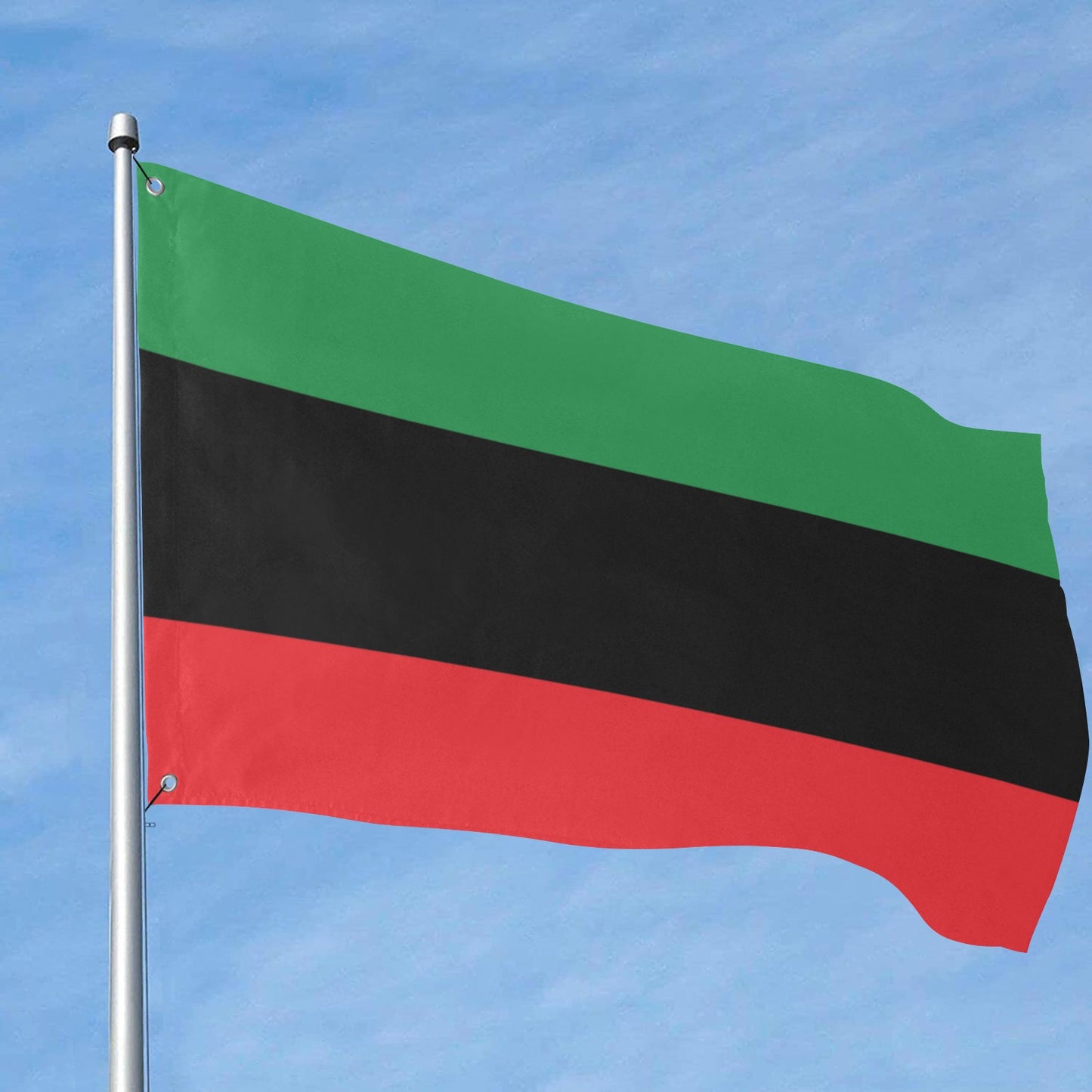 Pan African RBG Flag (96" x 60")(One Side)