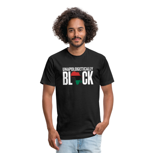 Unapologetically Black RBG Unisex Fitted Cotton/Poly T-Shirt (Style 2) - black