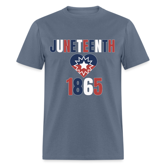 Juneteenth 1865 Flag Unisex Classic T-Shirt - denim