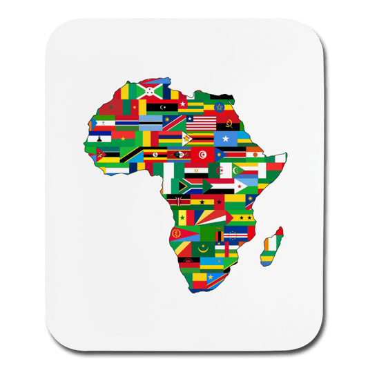 African Flags Mouse pad Vertical - Chocolate Ancestor