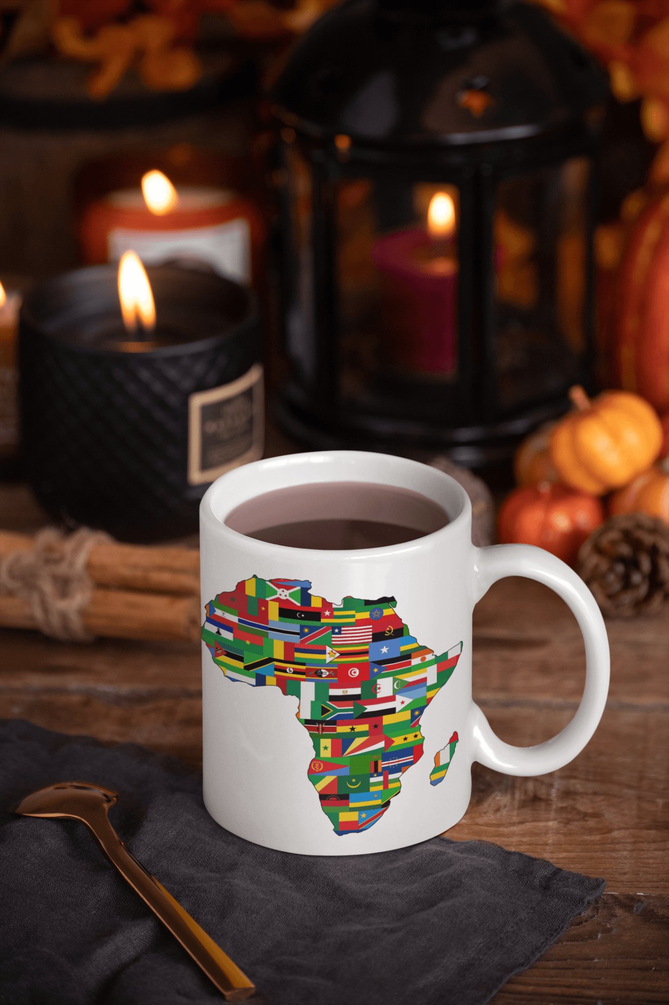 African Flags Mug - Chocolate Ancestor