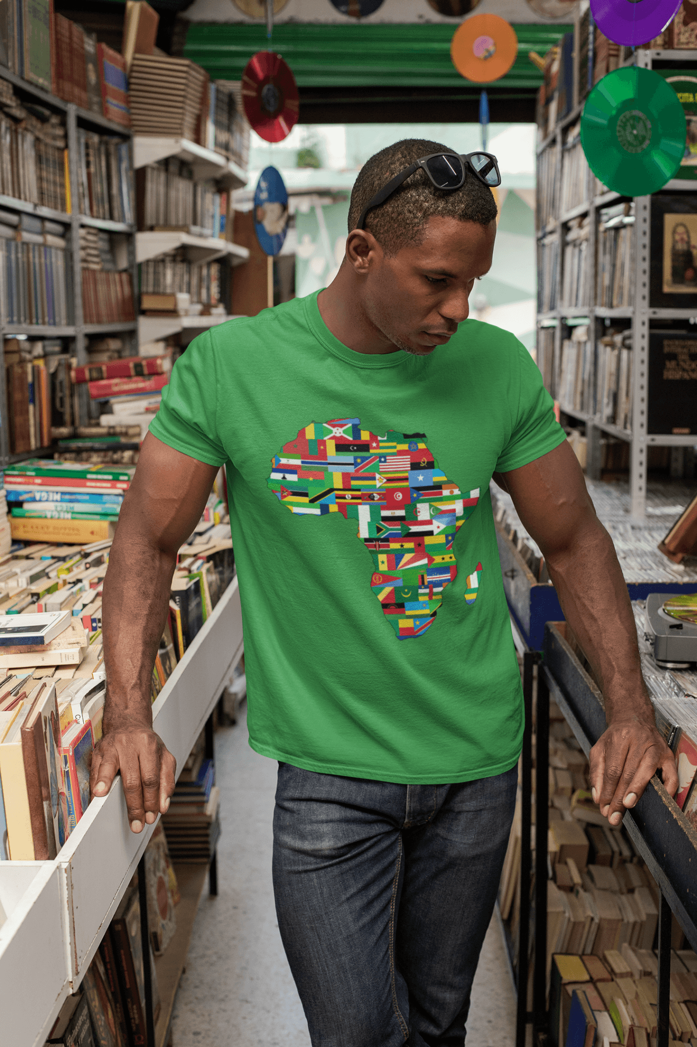 African Flags Short sleeve fitted unisex t-shirt - Chocolate Ancestor