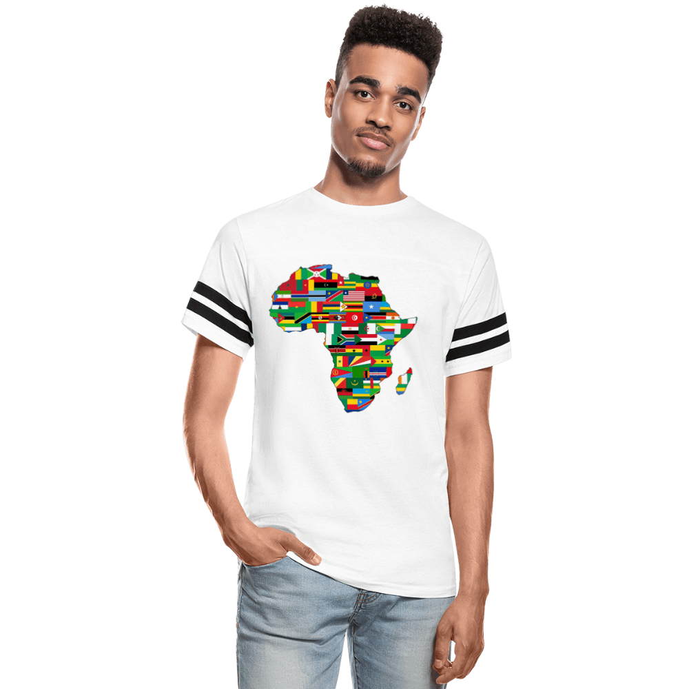 African Flags Unisex Vintage Sport T-Shirt - Chocolate Ancestor