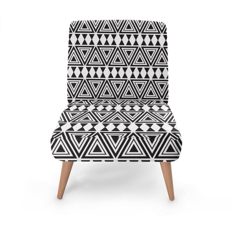 Afrocentric Geo Bespoke Occasional Chair - Chocolate Ancestor