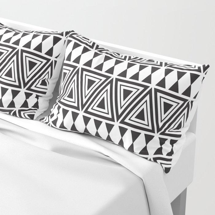 Afrocentric Geo Bespoke Pillow Shams - Chocolate Ancestor