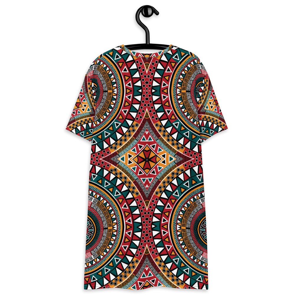 Tribal Kaleidoscope All Over T-shirt dress