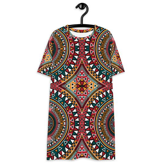 Tribal Kaleidoscope All Over T-shirt dress