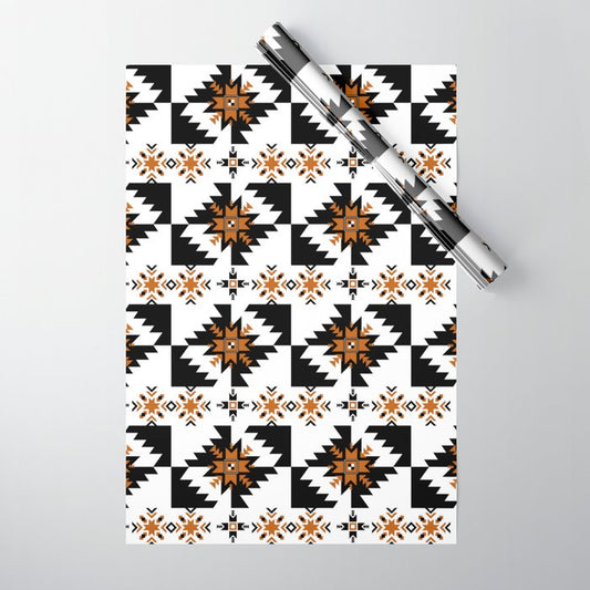 Aztec Golden Tribal Bespoke Wrapping Paper