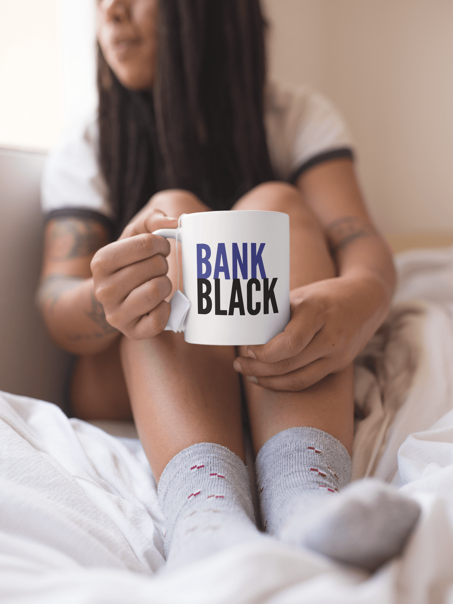 Bank Black Mug - Chocolate Ancestor