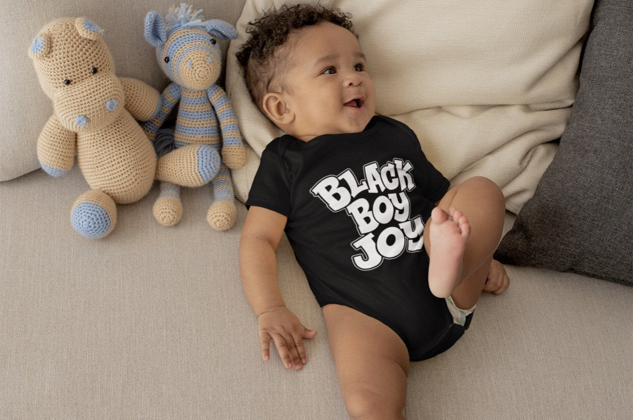 Black Boy Joy Infant One-Piece - Chocolate Ancestor