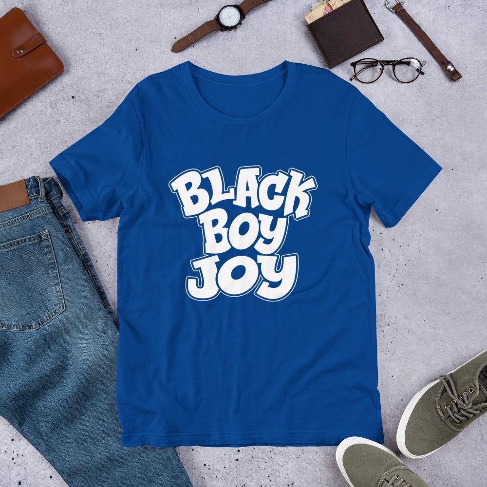 Black Boy Joy Men's Short-Sleeve T-Shirt - Chocolate Ancestor