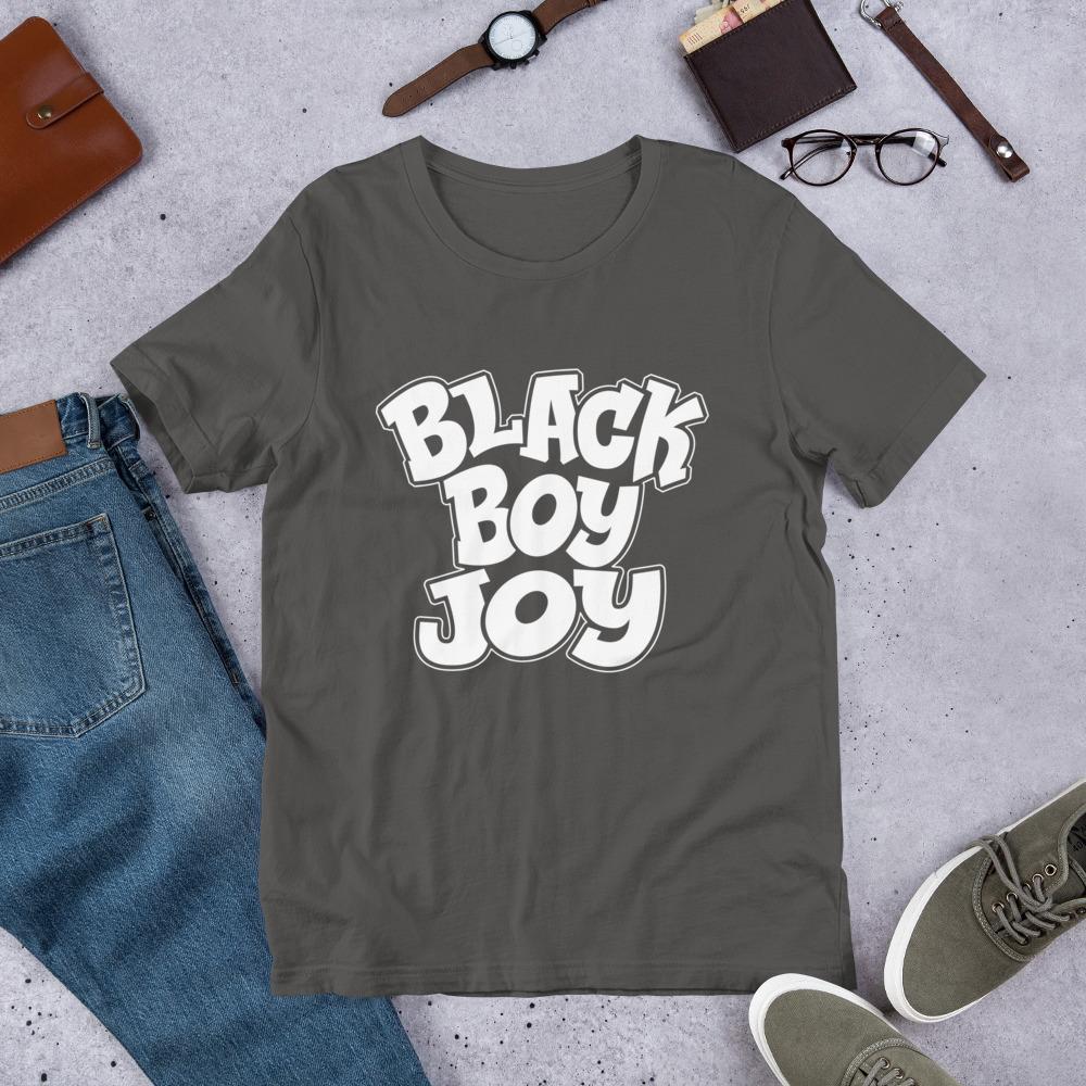 Black Boy Joy Men's Short-Sleeve T-Shirt - Chocolate Ancestor