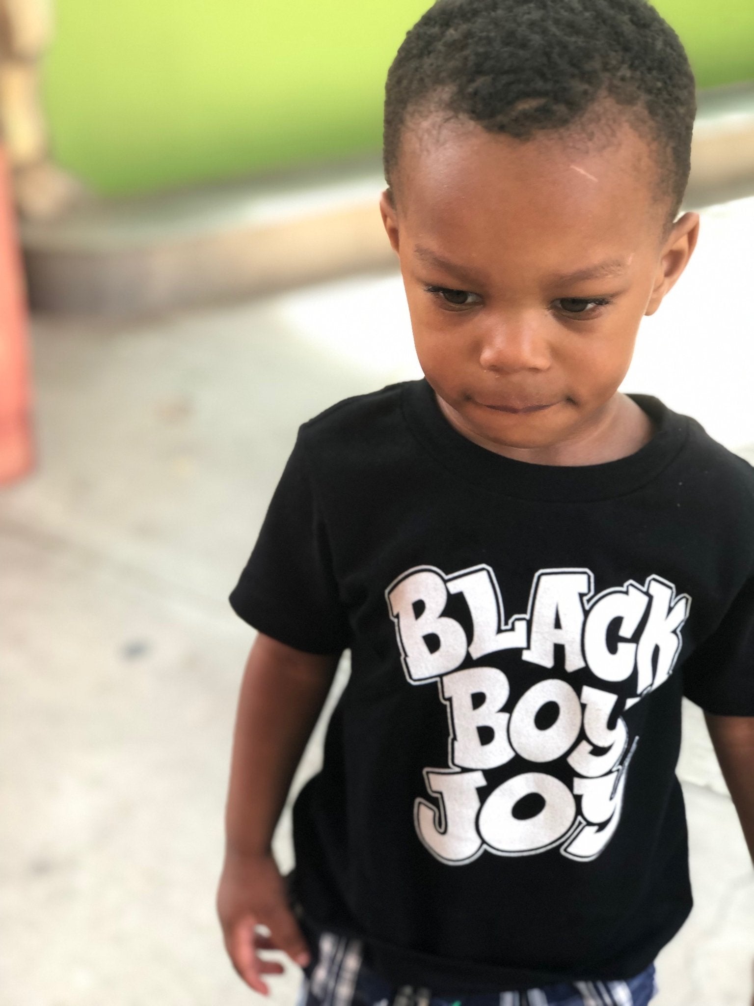 Black Boy Joy Toddler Short Sleeve Tee - Chocolate Ancestor