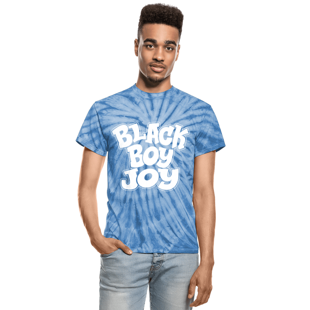 Black Boy Joy Unisex Tie Dye T-Shirt - Chocolate Ancestor
