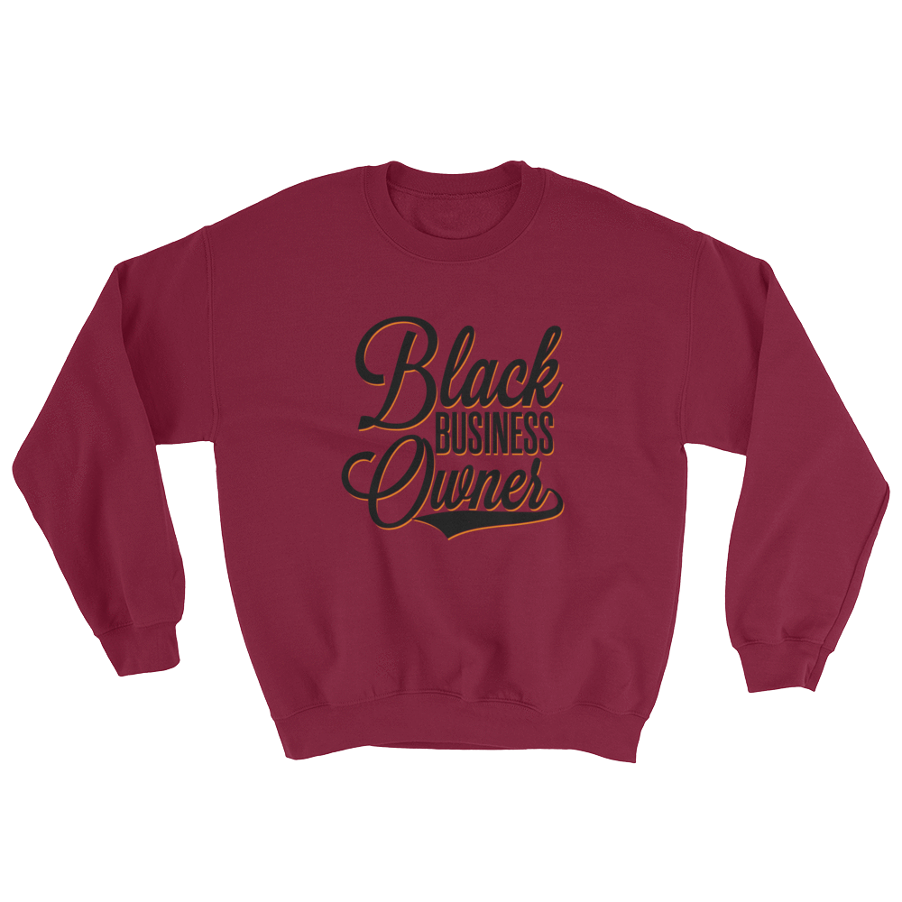 Black Business Owner (Black) Unisex Sweatshirt - Chocolate Ancestor