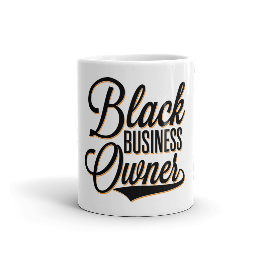 Black Business Owner Cursive Mug - Chocolate Ancestor