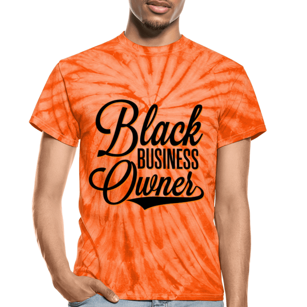 Black Business Owner Unisex Tie Dye T-Shirt - Chocolate Ancestor