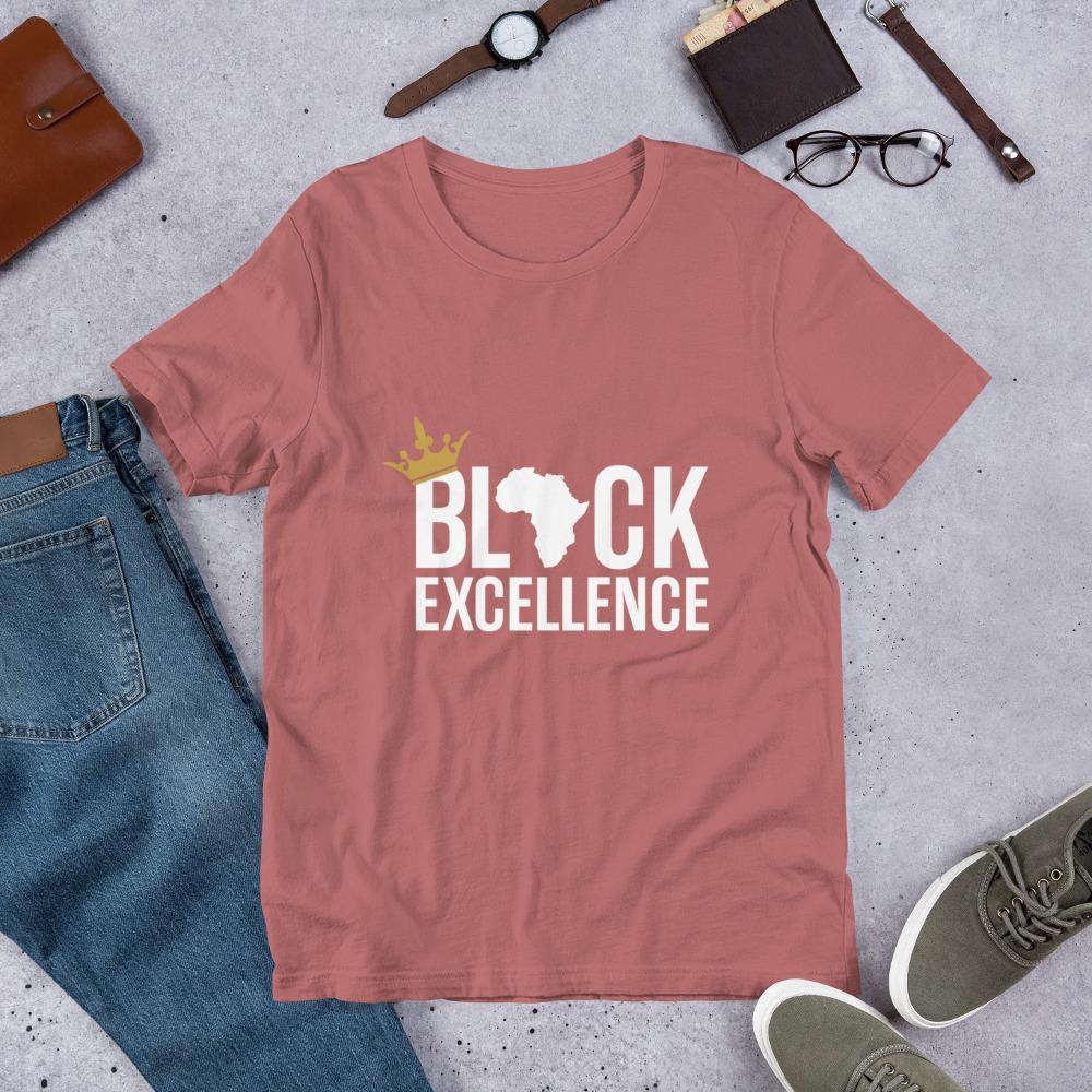 Black Excellence Short-Sleeve Unisex T-Shirt - Chocolate Ancestor