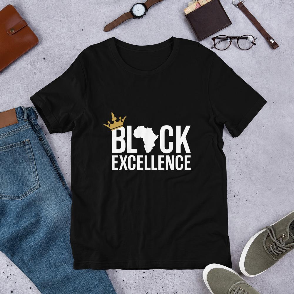 Black Excellence Short-Sleeve Unisex T-Shirt - Chocolate Ancestor