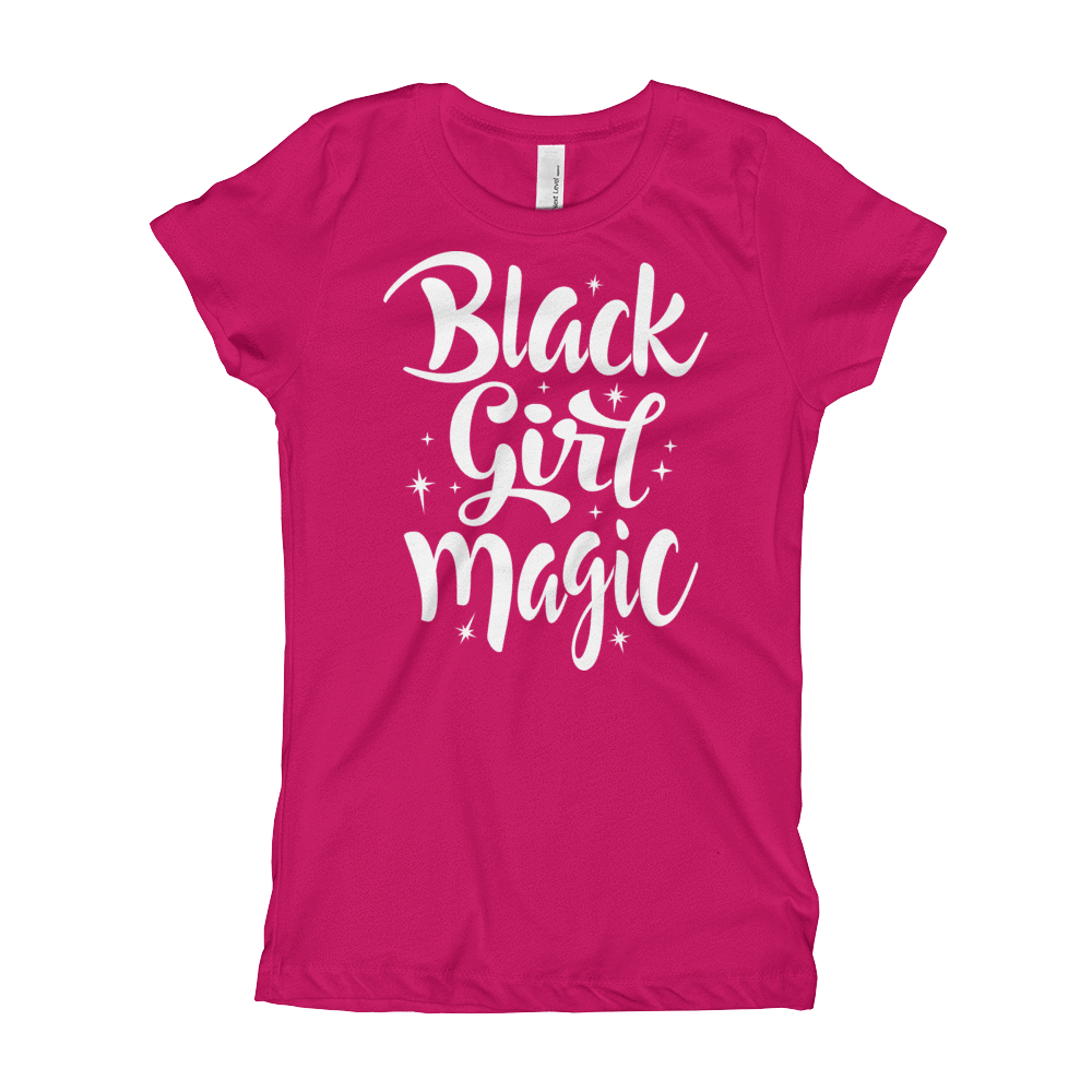 Black Girl Magic Girl's T-Shirt - Chocolate Ancestor