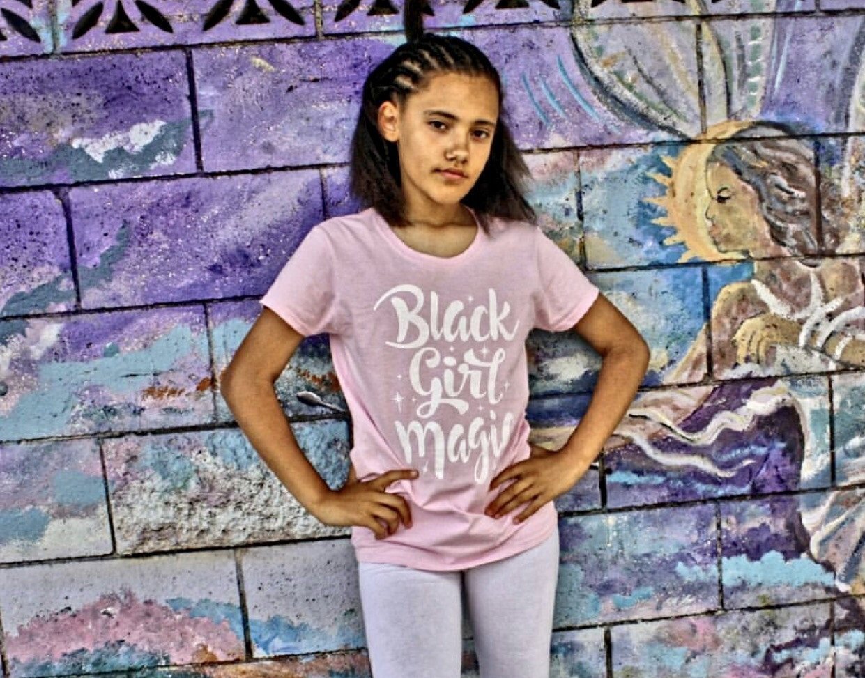 Black Girl Magic Girl's T-Shirt - Chocolate Ancestor