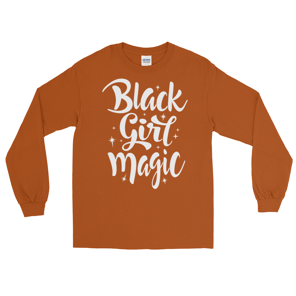 Black Girl Magic Long Sleeve T-Shirt - Chocolate Ancestor
