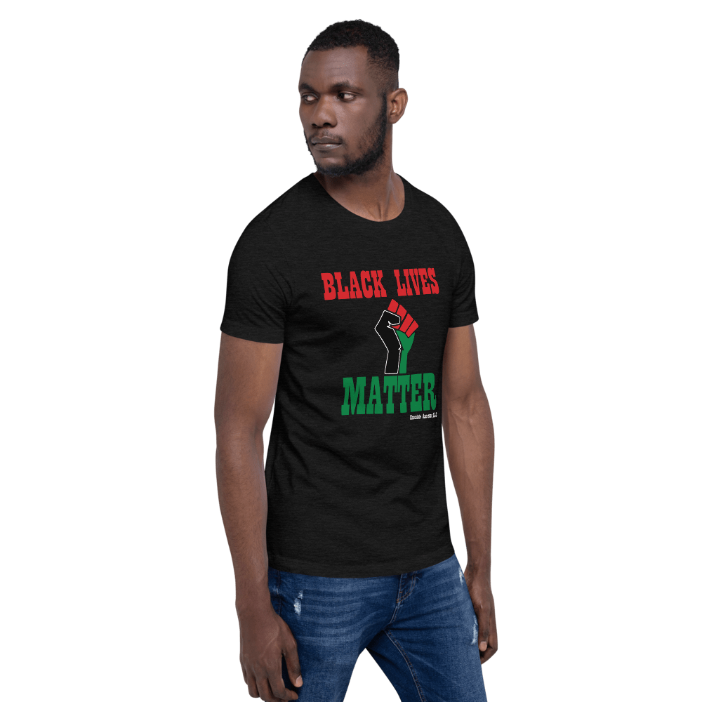 Black Lives Matter Pan African Short-Sleeve Unisex T-Shirt - Chocolate Ancestor