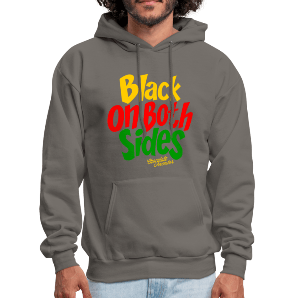 Black on Both Sides (YRG) Hoodie (Style 2) - Chocolate Ancestor