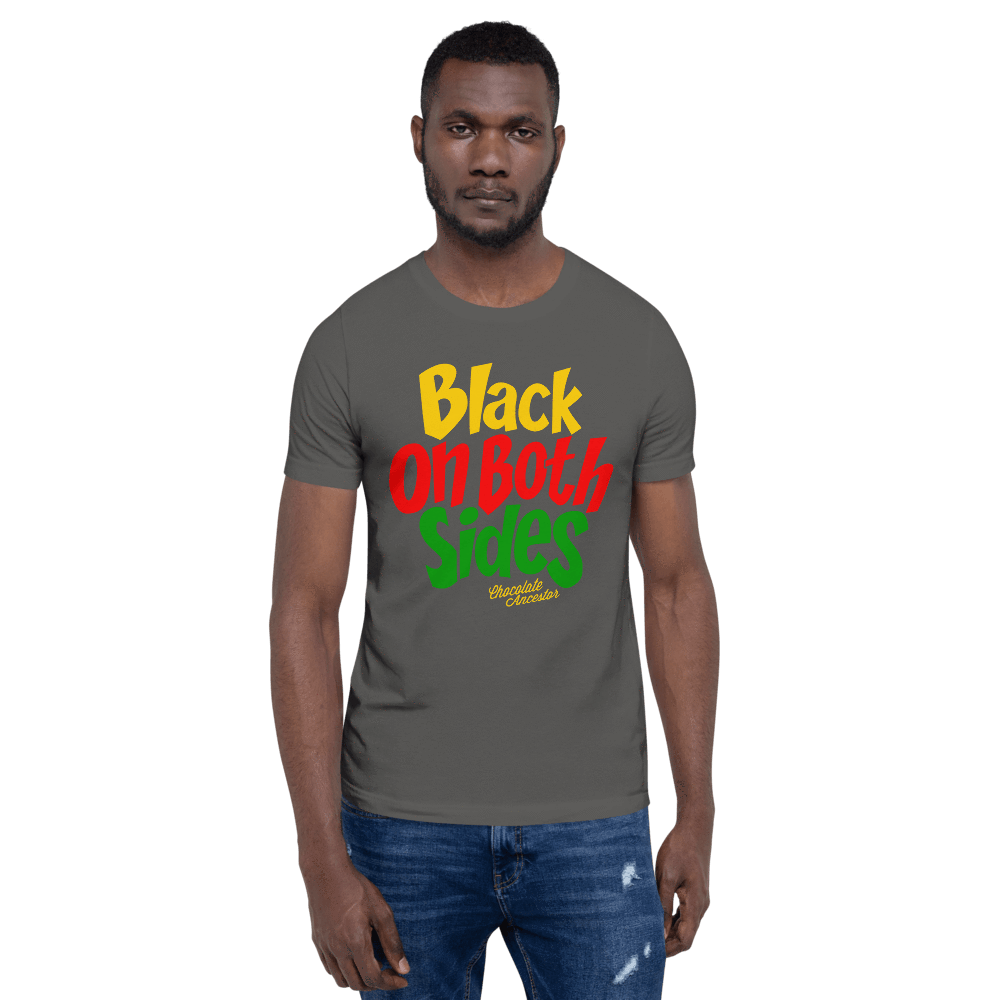 Black on Both Sides (YRG) Short-Sleeve Unisex T-Shirt - Chocolate Ancestor
