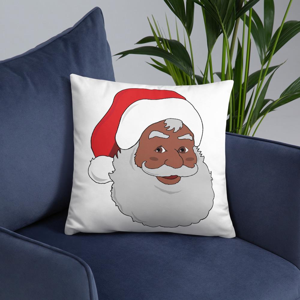 Black Santa Pillow - Chocolate Ancestor