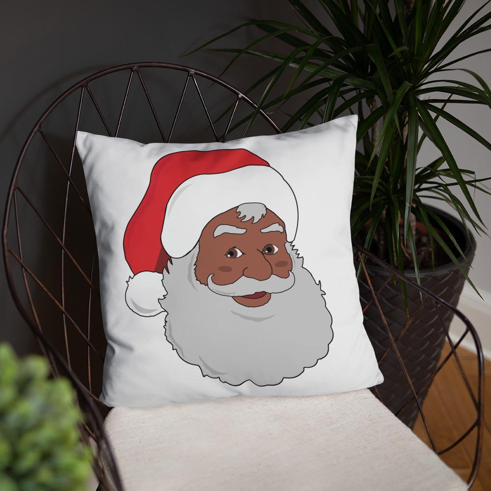 Black Santa Pillow - Chocolate Ancestor