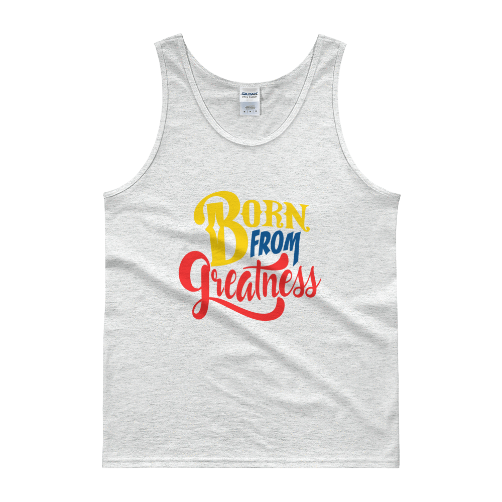 Born From Greatness (Color) Unisex Tank top - Chocolate Ancestor