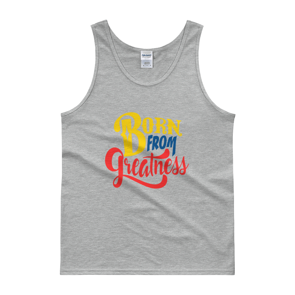 Born From Greatness (Color) Unisex Tank top - Chocolate Ancestor