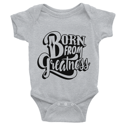 Born From Greatness Infant Bodysuit - Chocolate Ancestor