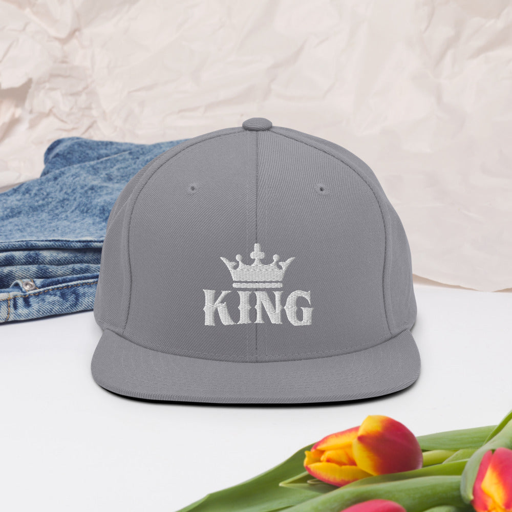 King w/ Crown Snapback Hat