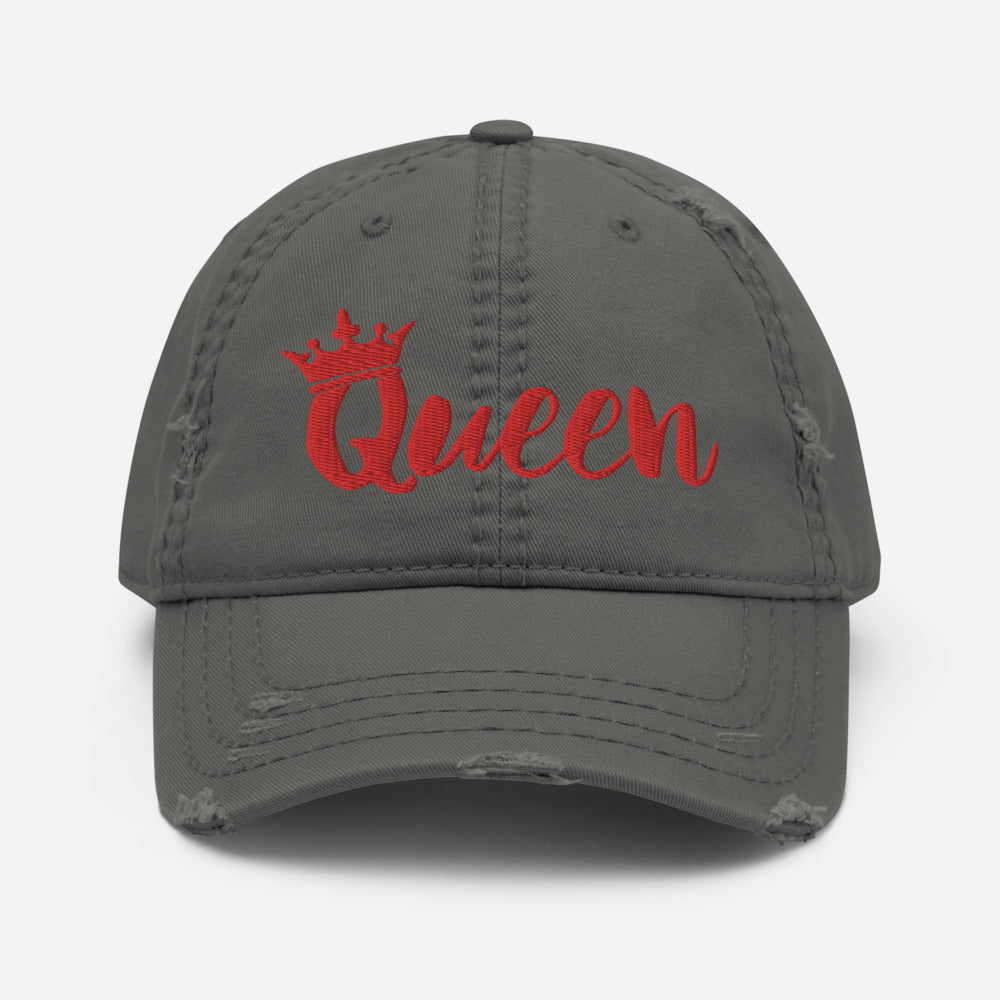 Squiggle Queen Distressed Dad Hat