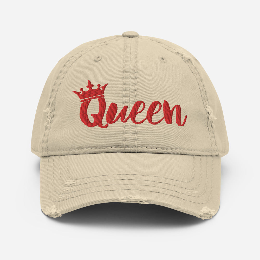 Squiggle Queen Distressed Dad Hat