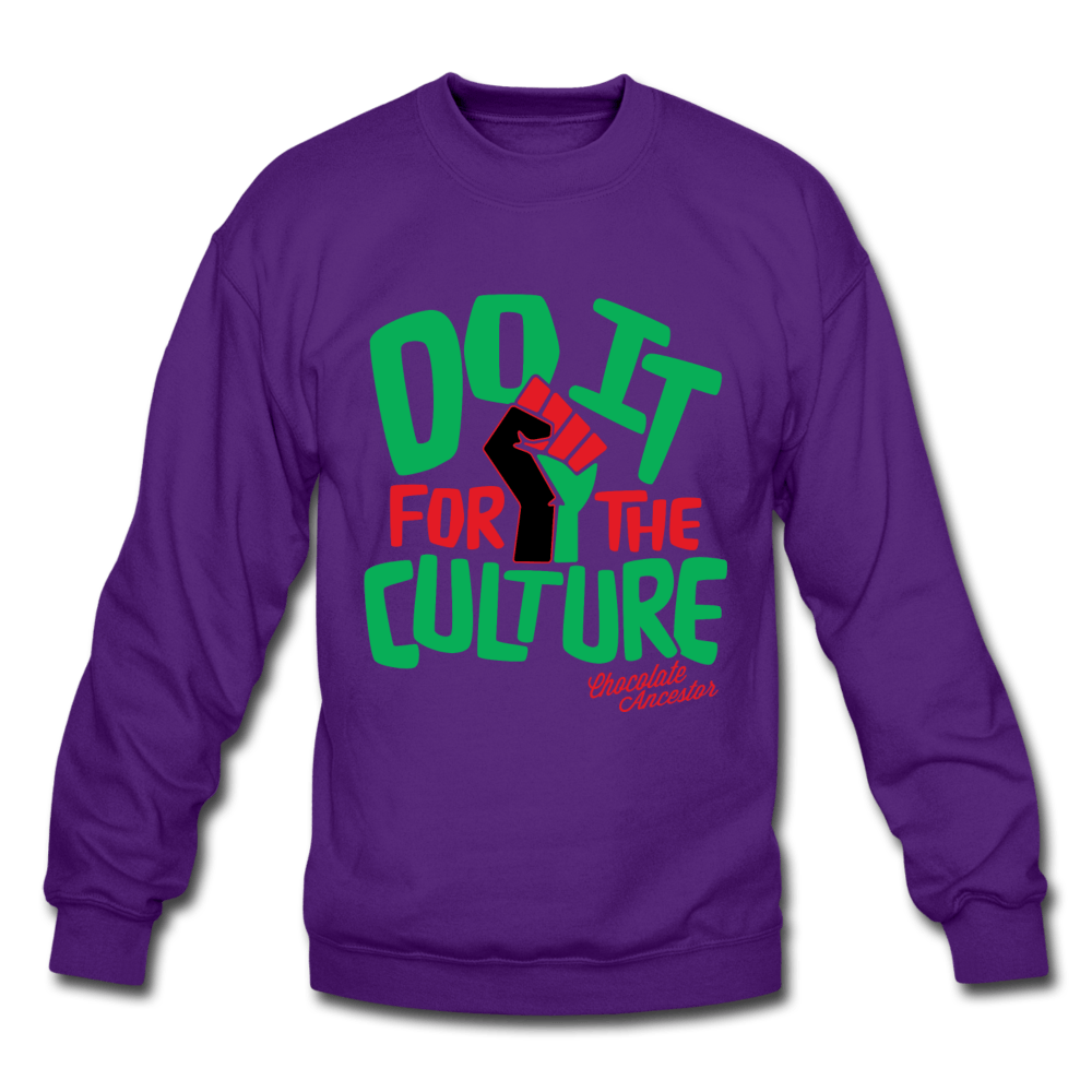 Do It For The Culture Unisex Crewneck Sweatshirt (Style 2) - Chocolate Ancestor