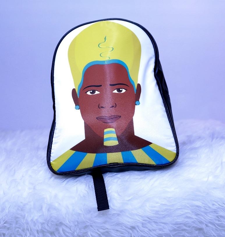 Egyptian King Leather Bookbag - Chocolate Ancestor
