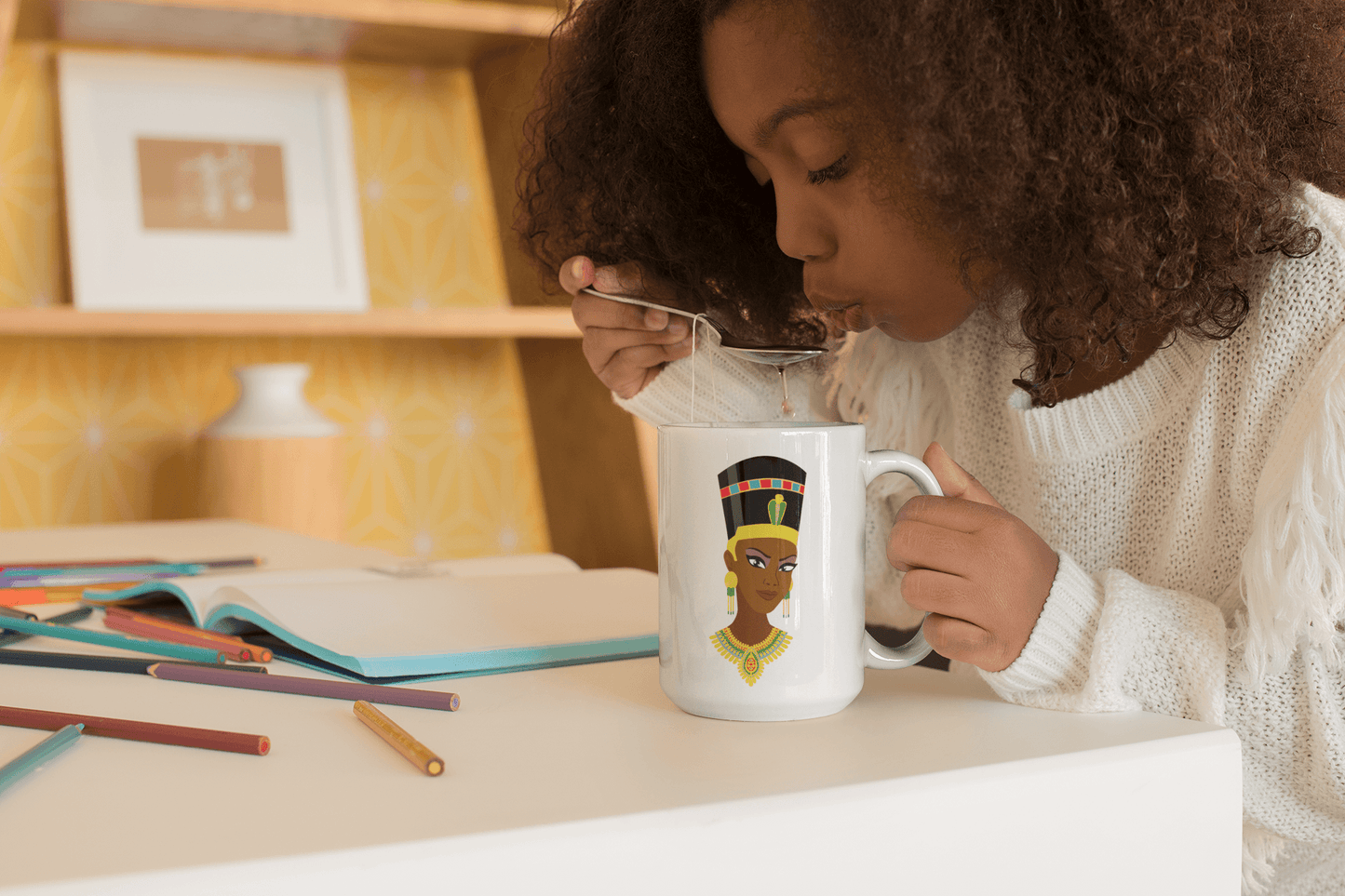 Egyptian Queen Coffee Mug - Chocolate Ancestor