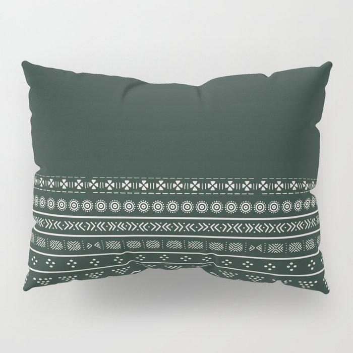 Emerald Mudcloth Boho Bespoke Pillow Shams - Chocolate Ancestor