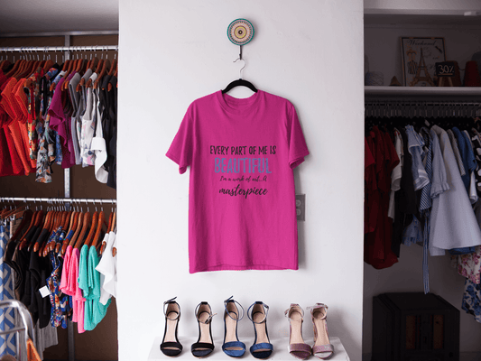 Every Part of Me is Beautiful Short sleeve t-shirt - Chocolate Ancestor