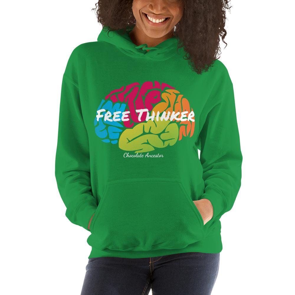 Free Thinker Hooded Unisex Sweatshirt - Chocolate Ancestor