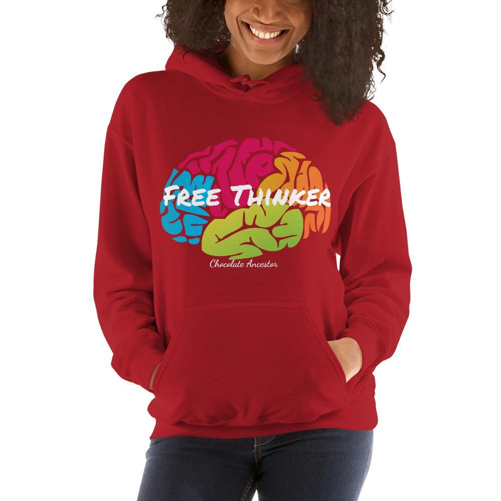 Free Thinker Hooded Unisex Sweatshirt - Chocolate Ancestor