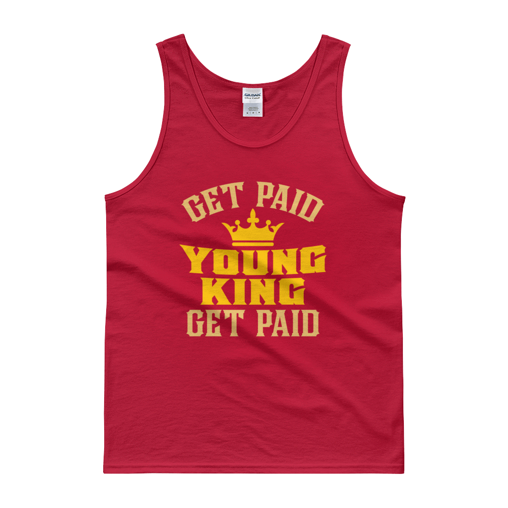 Get Paid Young King Get Paid Men's Tank top - Chocolate Ancestor