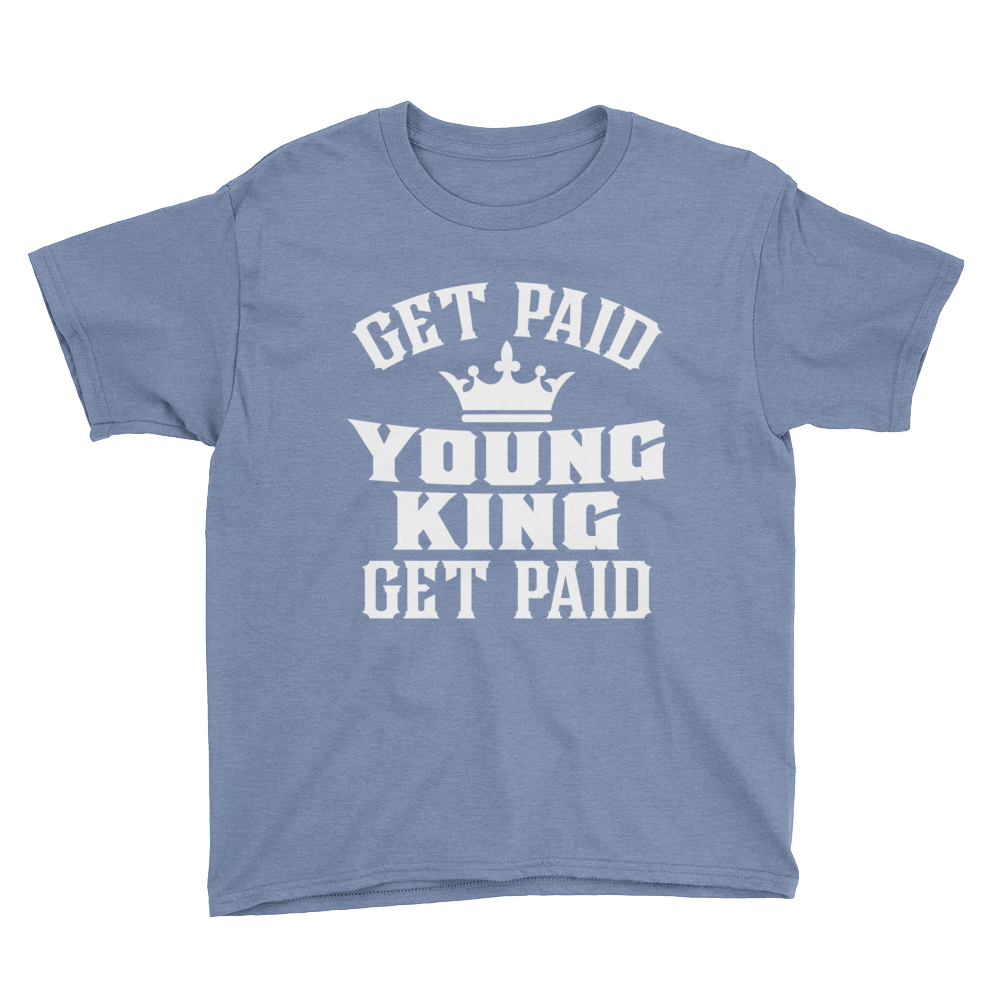 Get Paid Young King Get Paid Youth Short Sleeve T-Shirt - Chocolate Ancestor
