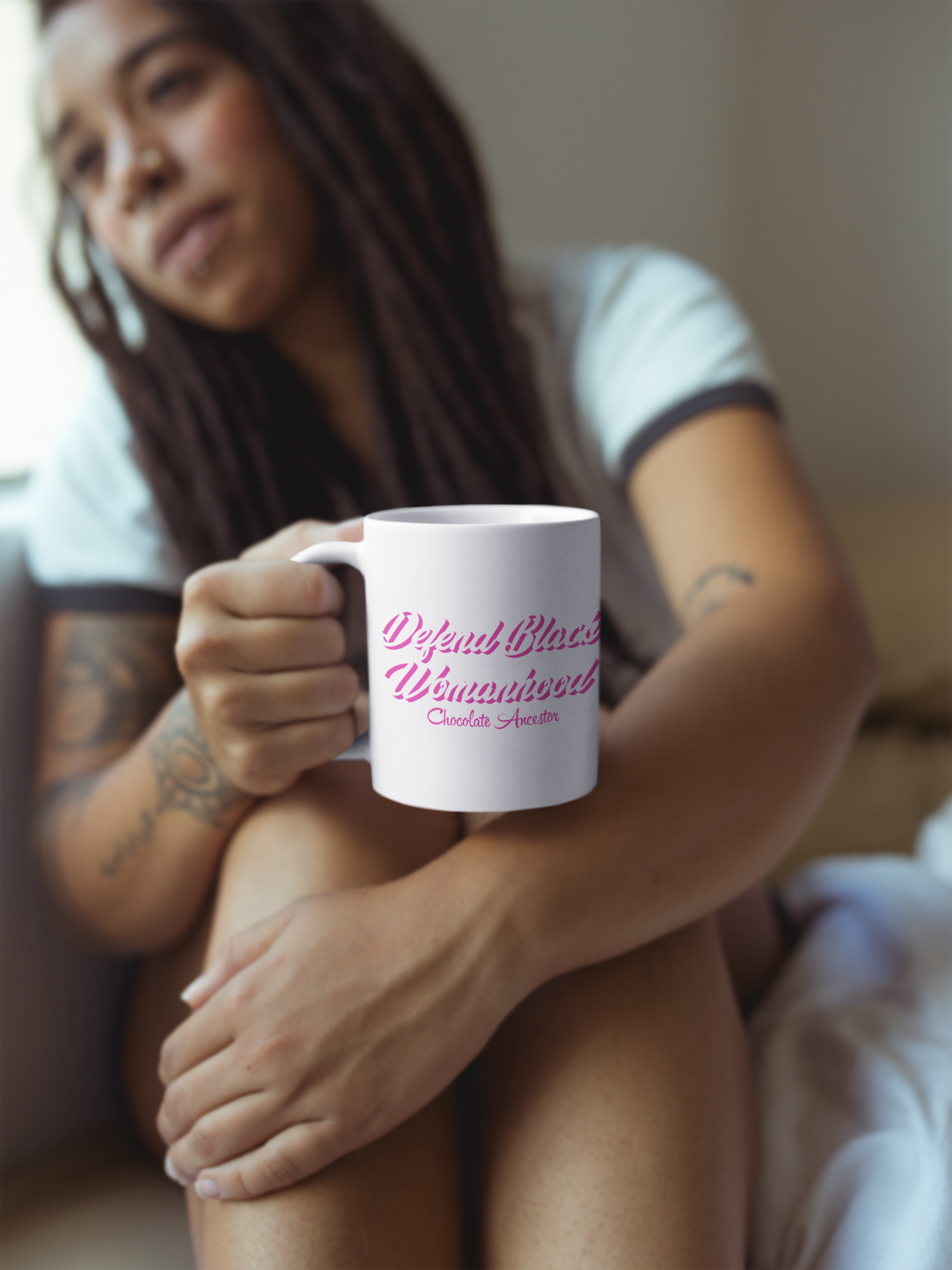 Defend Black Womanhood Mug - Chocolate Ancestor