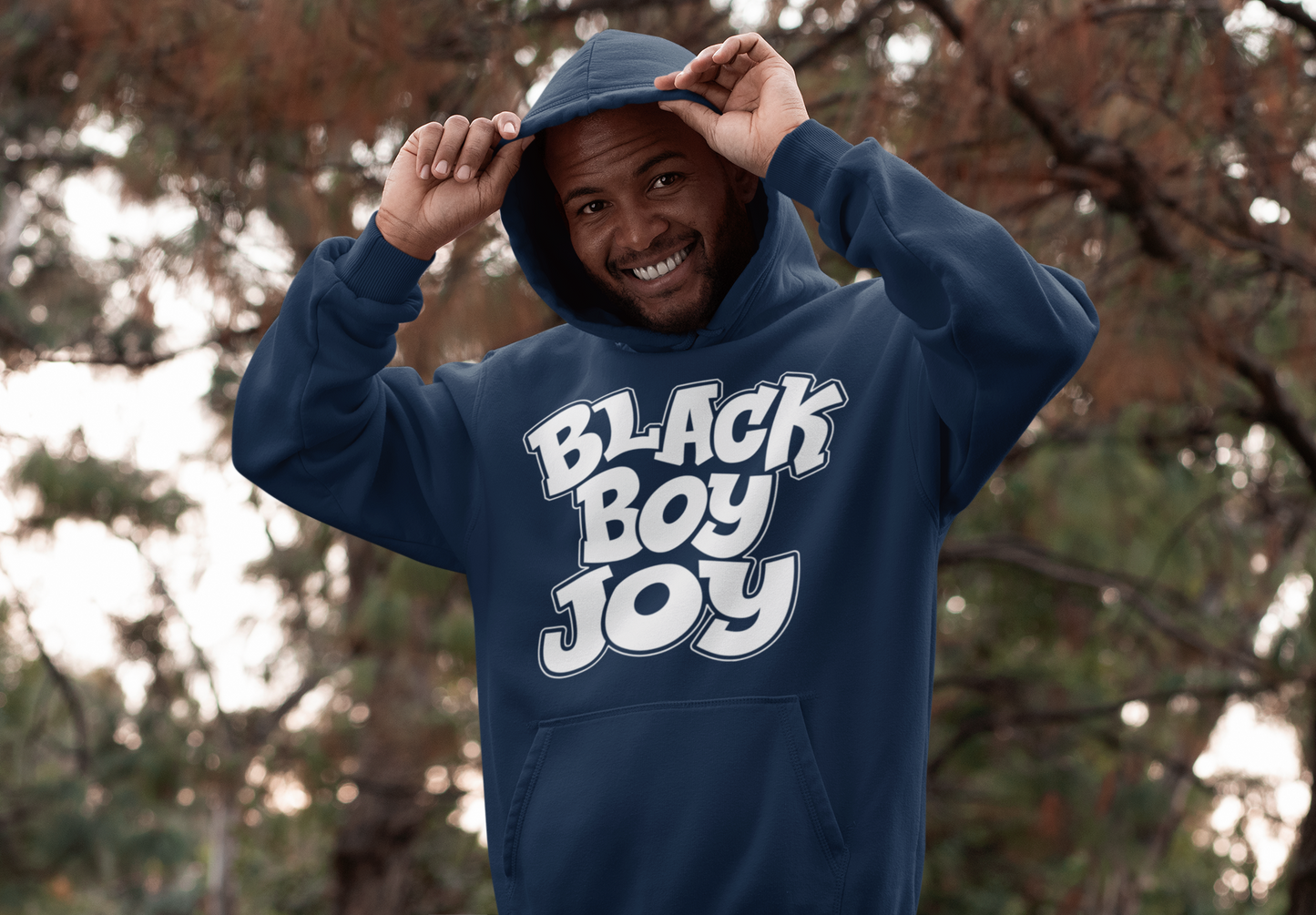 Black Boy Joy Men's Hoodie (Style 2)