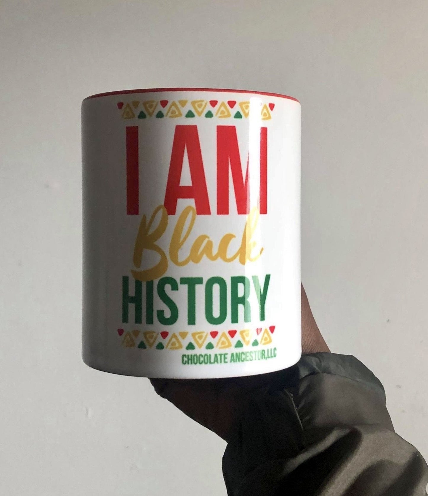 I Am Black History Mug with Color Inside - Chocolate Ancestor