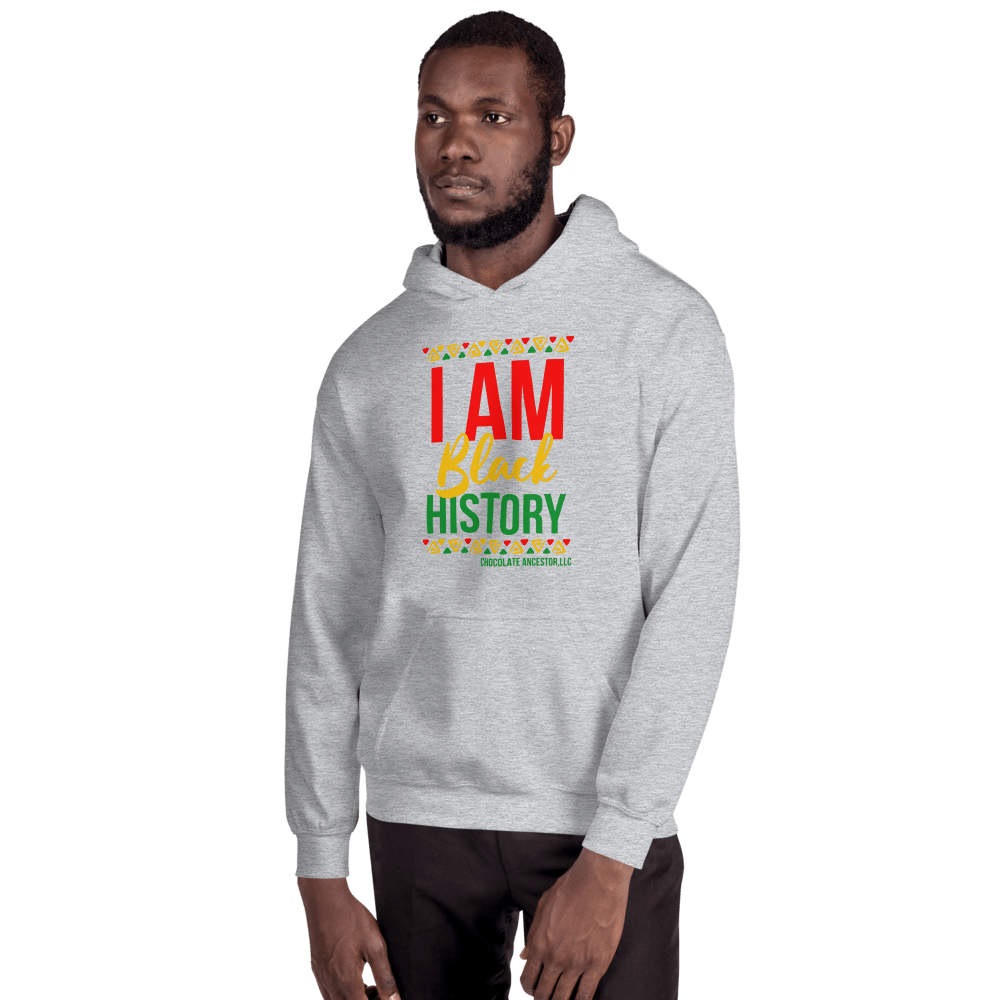 I Am Black History Unisex Hoodie - Chocolate Ancestor